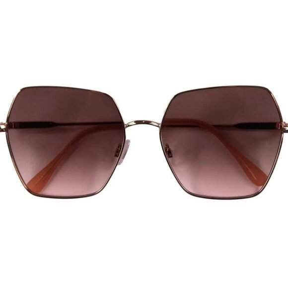 SIMPLY SOUTHERN Rose Gold Wire Square Frame Sunglasses Sunnies 9017 NWT - Picture 1 of 8